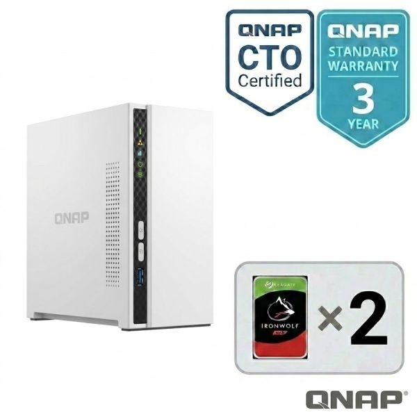 T-233-IR8T/Seagate Ironwolf 4TBドライブ2枚搭載/即稼働OK/3年無料修理保証