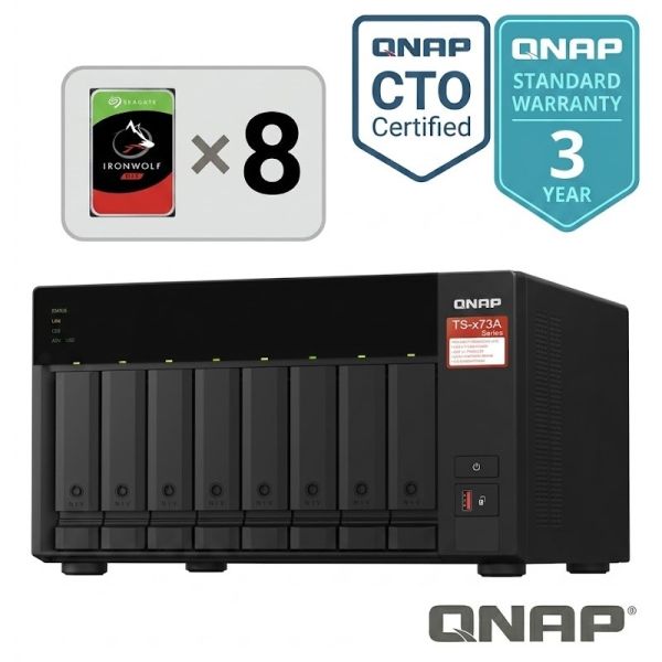 T-873A-8G-IR32T/Seagate Ironwolf 4TBドライブ8枚搭載/即稼働OK/3年無料修理保証